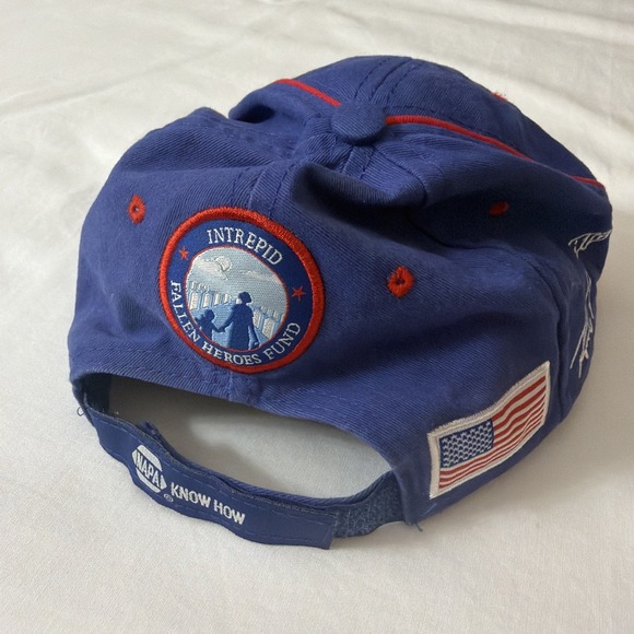 New NAPA Racing Hat #24 Cap #28 Intrepid Fallen Heroes Fund Blue USA Flag - Picture 3 of 16